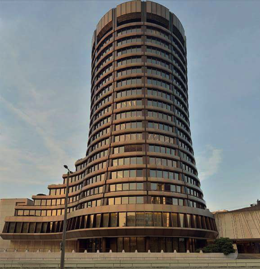 Le siège de la Banque des règlements internationaux (BRI) à Bâle